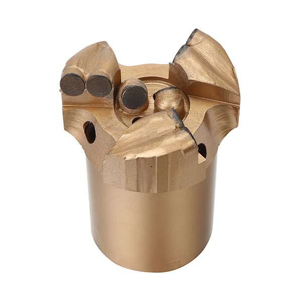 PDC drill bit with 3 wings concave type, steel body 