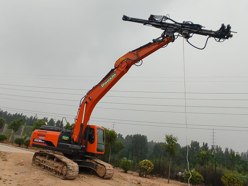 Hydraulic Anchor Drilling Attachment for Excavator