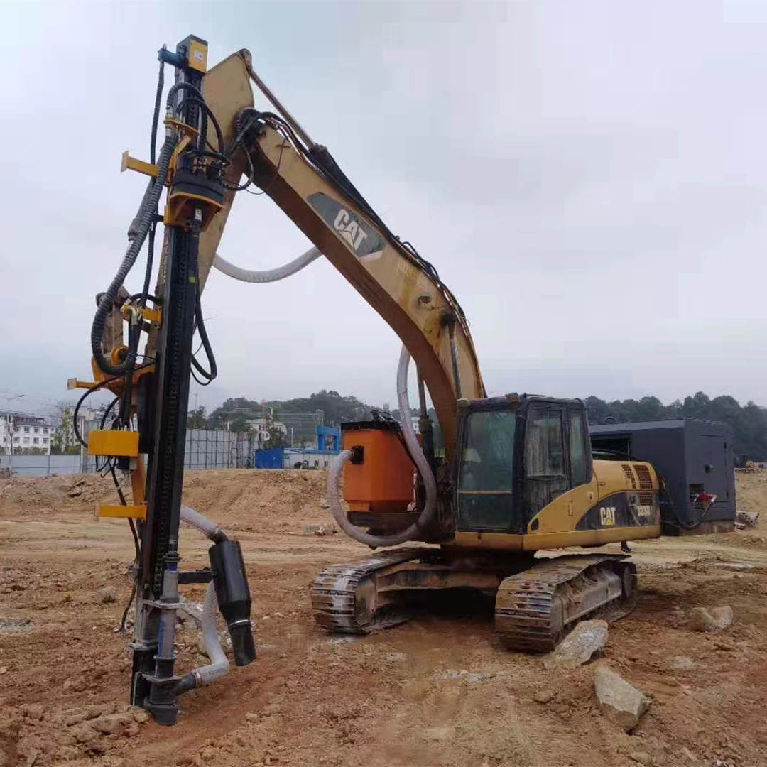 PD150 Excavator Mounted DTH Drill Attachment with Dust Collector